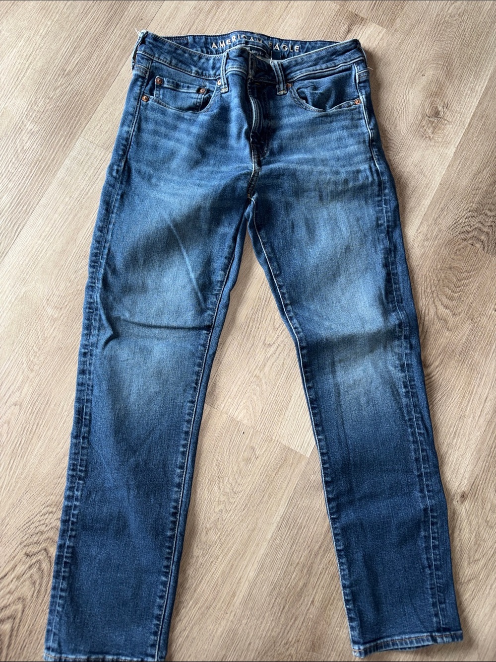 American Eagle Outfitters Dark Blue Slim Straight Jeans